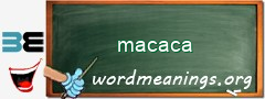 WordMeaning blackboard for macaca